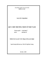 Quy chế thương nhân ở Việt Nam