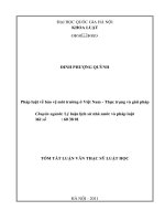 Pháp luật về bảo vệ môi trường ở Việt Nam - Thực trạng và giải pháp