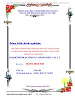 SKKN sáng kiến kinh nghiệm phương pháp hướng dẫn học sinh trung bình yếu giải bài tập cơ học bằng hệ thống công thức, phân tích gợi mở và lập sơ đồ  