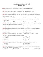 10 đề trắc nghiệm luyện tập hình học không gian