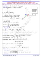 Chuong III hệ trục và phương trình mặt cầu