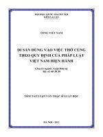 Di sản dùng vào việc thờ cúng theo quy định của pháp luật Việt Nam hiện hành