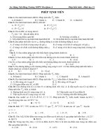 trắc nghiệm phép dời hình và phép đồng dạng