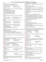 câu hỏi trắc nghiệm MÔN SINH 12