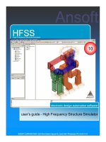 HFSS user guide  huong dan su dung huong dan su dung