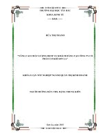 Nâng cao chất lượng dịch vụ khách hàng tại công ty cổ phần cơ khí sơn la 