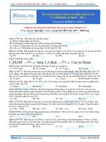 13  thi online   ôn tập đại cương về hóa học hữu cơ và hiđrocacbon   đề 1 