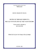 Đương sự theo quy định của Bộ luật tố tụng dân sự năm 2004