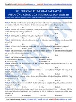 11  PP giải bài tập về phản ứng cộng hidrocacbon (phần 2) 