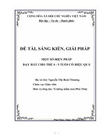 một số biện pháp nhằm “ tổ chức tiết dạy hát cho trẻ 4  5 tuổi có hiệu quả