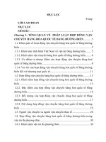 Pháp luật về hợp đồng vận chuyển hàng hóa quốc tế bằng đường biển ở Việt Nam