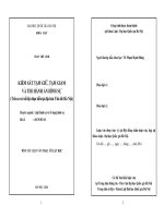 Kiểm sát tạm giữ, tạm giam và thi hành án hình sự