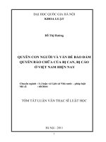 Quyền con người và vấn đề bảo đảm quyền bào chữa của bị can, bị cáo ở Việt Nam hiện nay