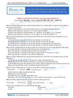 01  thi online   một số vấn đề mở đầu về hóa học hữu cơ   đề 1 