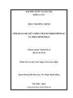 Mối quan hệ giữa miễn trách nhiệm hình sự và miễn hình phạt