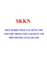 Một số biện pháp gây hứng thú cho trẻ trong giờ làm quen với môi trường xung quanh