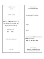 Pháp luật về hoạt động của tổ chức bảo hiểm tiền gửi ở Việt Nam - thực trạng và hướng hoàn thiện