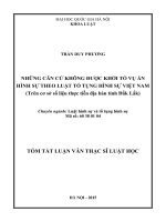 Những căn cứ không được khởi tố vụ án hình sự theo luật tố tụng hình sự Việt Nam