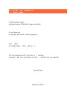 Những cấu trúc cần thiết khi thuyết trình tiếng anh