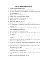 Câu hỏi ôn tập Tư pháp quốc tế