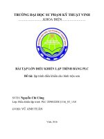 BTL ĐKLT trộn sơn ba bơm bằng PLC ( NGUYEN CHI CONG )