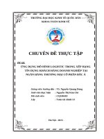 Ứng dụng mô hình logistic trong xếp hạng tín dụng khách hàng doanh nghiệp tại ngân hàng thương mại cổ phần Bắc Á