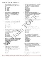 Tài liệu ôn thi Toeic - BT về trạng từ