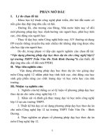 Vận dụng phương pháp dạy học theo dự án cho công nghệ lớp12 tại trường THPT Trần Văn Ơn Tỉnh Bình Dương