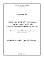 Người tiến hành tố tụng trong cơ quan tòa án nhân dân
