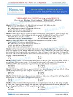 02  thi online   phương pháp lập CTPT của HCHC   đề 1 