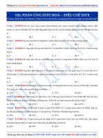 28  phản ứng este hóa   điều chế este 