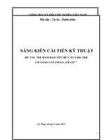 Một số biện phỏp “ dạy hỏt cho trẻ 4   5 tuổi cú hiệu quả” được áp dụng rộng rãi ở  trường mầm non 