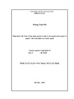 Pháp luật về bảo đảm quyền có nhà ở của người nước ngoài và người Việt Nam định cư ở nước ngoài