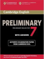 tài liệu luyện thi PET 7