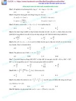 500 Câu Trắc Nghiệm Toán Luyện Thi THQG 2017 Môn Toán