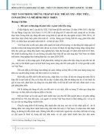 VIỆT NAM TRONG NHỮNG THẬP kỷ đầu THẾ kỷ XXI   mục TIÊU, CON ĐƯỜNG và mô HÌNH PHÁT TRIỂN 