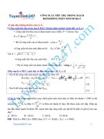 Công suất tiêu thụ trong mạch điện không phân nhánh RLrC