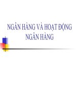 Bài giảng ngân hàng thương mại chương (1) 