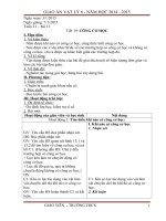 Giáo án vật lí 8 kì 2