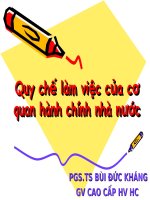 Quy chế làm việc của cơ quan hành chính nhà nước