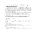 Kỹ năng phân tích nhân vật tự sự