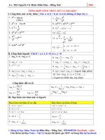ôn tập chuyên đề mũ logarit  trắc nghiệm toán năm 2017 (có đáp án)