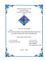 XÂY DỰNG HOẠT ĐỘNG NGOẠI KHÓA hóa học NHẰM NÂNG CAO CHẤT LƢỢNG dạy và học môn hóa học 