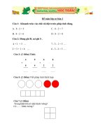 bộ đề toán lớp 1 ôn thi HSG 