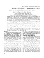 ĐÁNH GIÁ GIÁ TRỊ KINH TẾ TÀI NGUYÊN ĐÁ HOA KHU VỰC LỤC YÊN, TỈNH YÊN BÁI