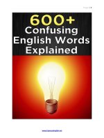 600 confusing english words explained