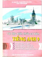 Tài liệu kiến thức cơ bản tiếng anh 9