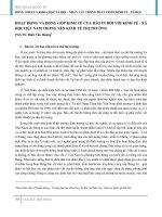 HOẠT ĐỘNG và ĐÓNG góp KINH tế của báo IN đối với KINH tế   xã hội VIỆT NAM TRONG nền KINH tế THỊ TRƯỜNG 