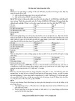 Bài tập ngân hàng phát triển - Đại học Kinh tế quốc dân (NEU)