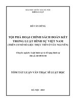 Tội phá hoại chính sách đoàn kết trong Luật Hình sự Việt Nam